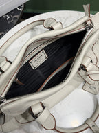 Prada large leather tote bag