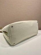 Prada Jardiniere extra-large linen blend tote bag