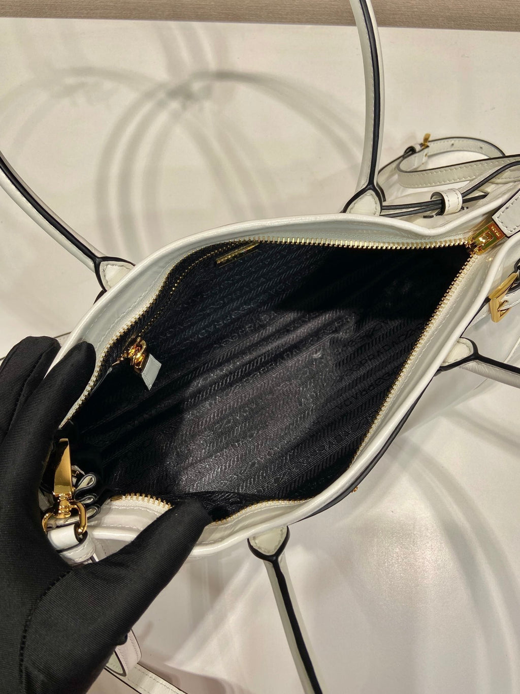 Prada Bonnie medium leather handbag