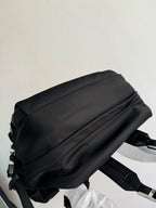 Re-Nylon and Saffiano leather backpack