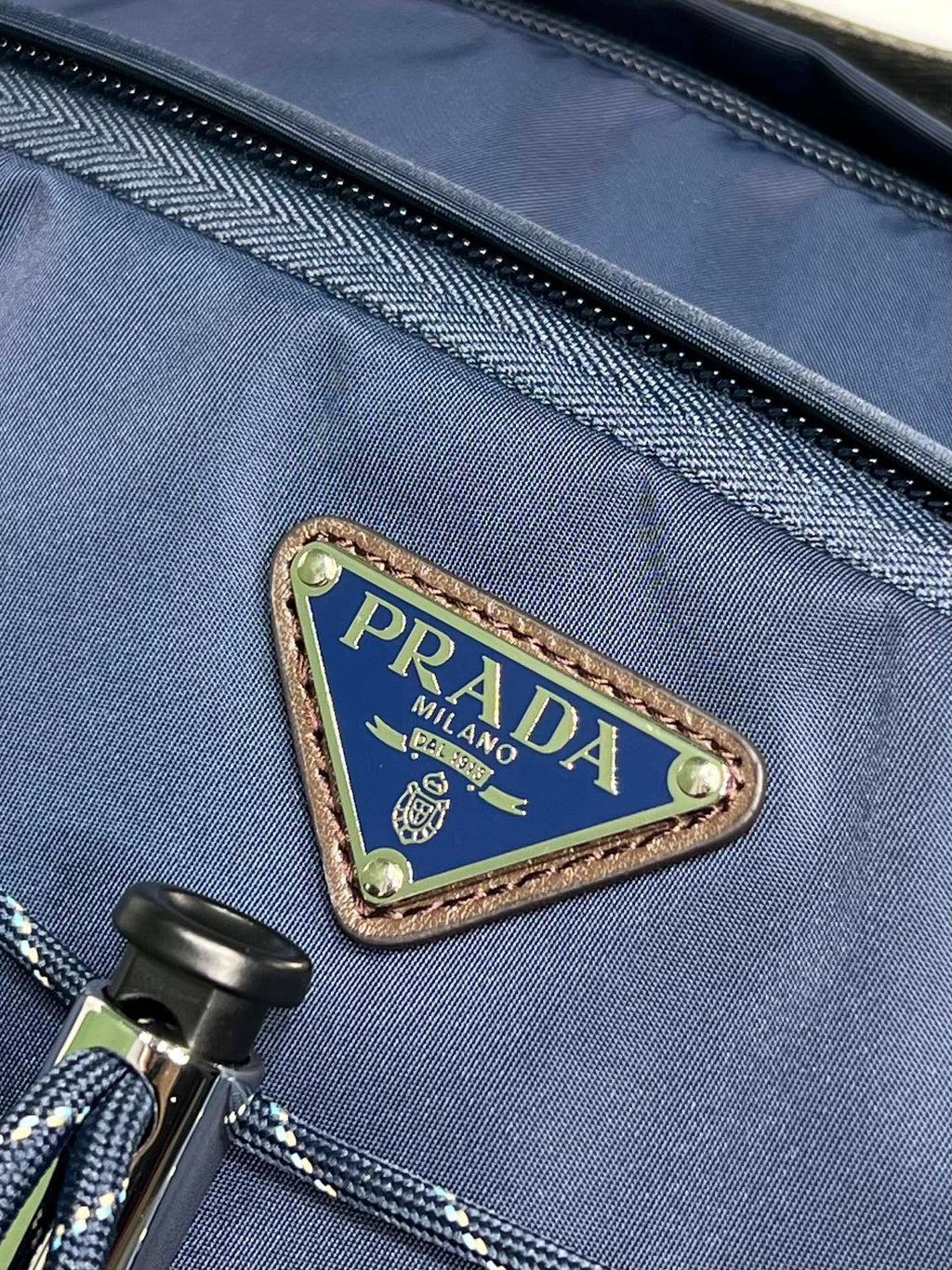 Prada Speedrock Re-Nylon and leather shoulder bag