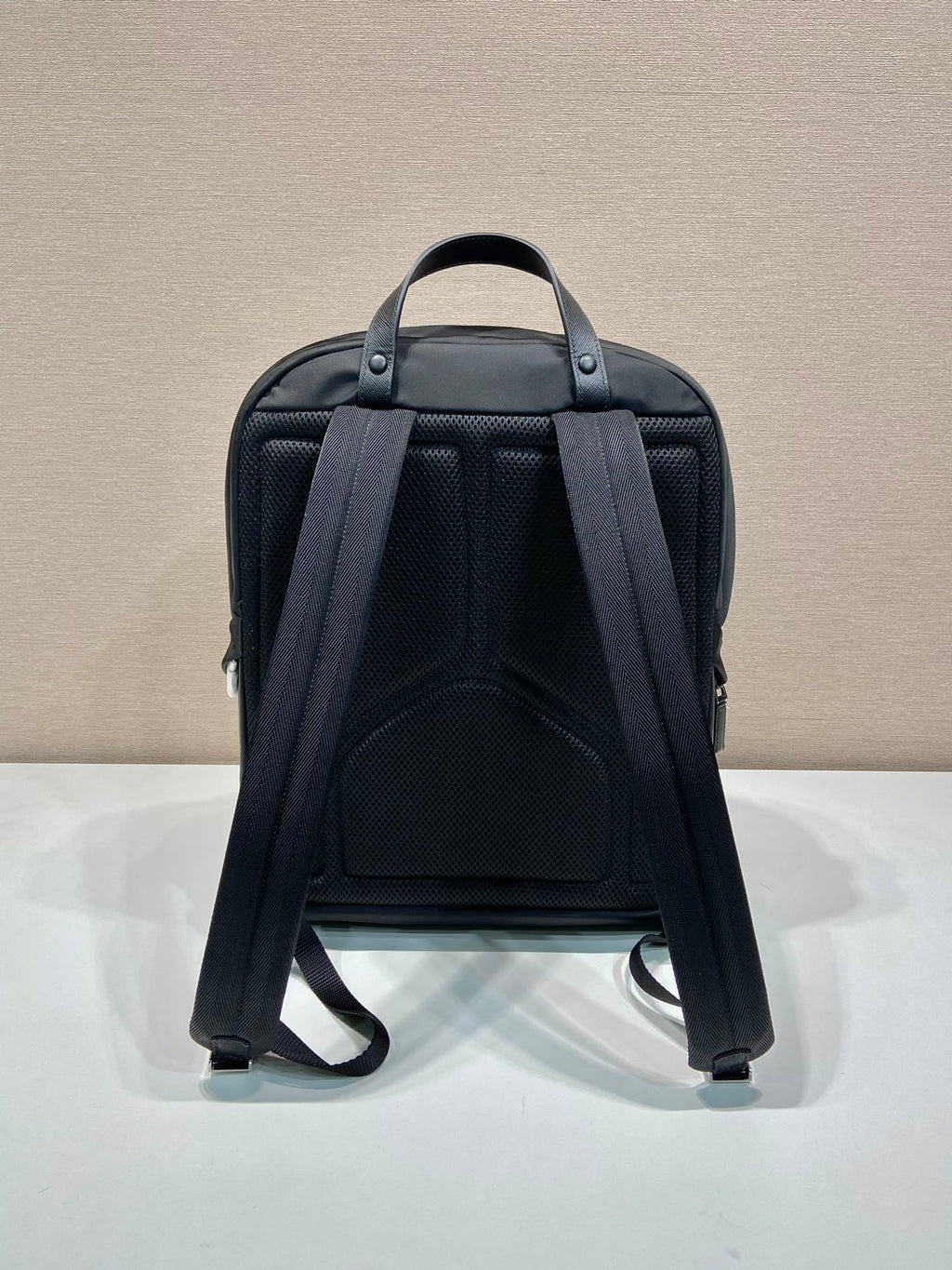Prada Re-Nylon and Saffiano leather backpack