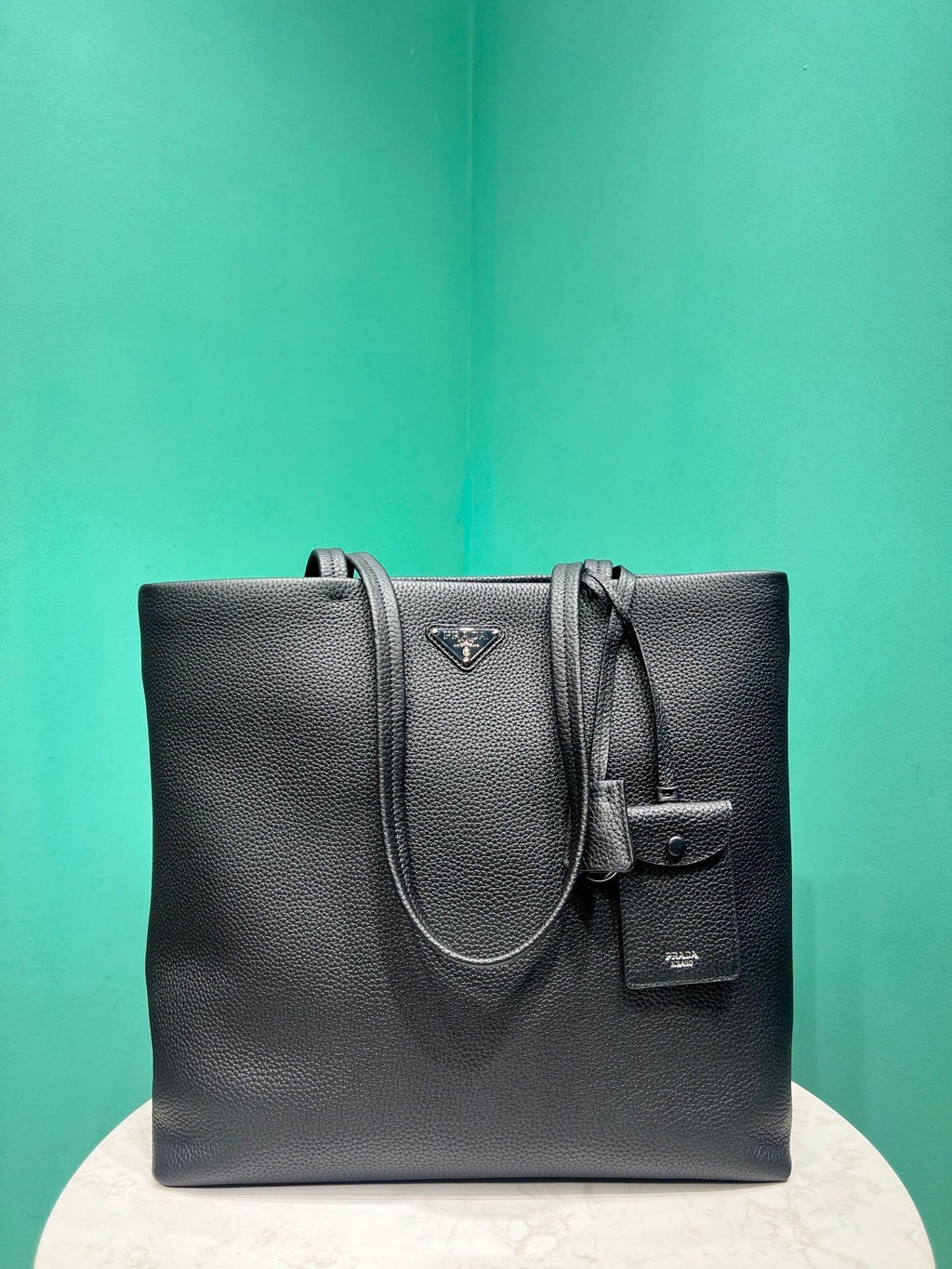 Prada leather tote bag