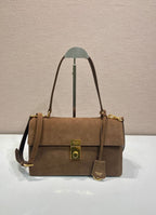 Prada Soft Sound medium suede shoulder bag