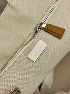 Prada Jardiniere extra-large linen blend tote bag