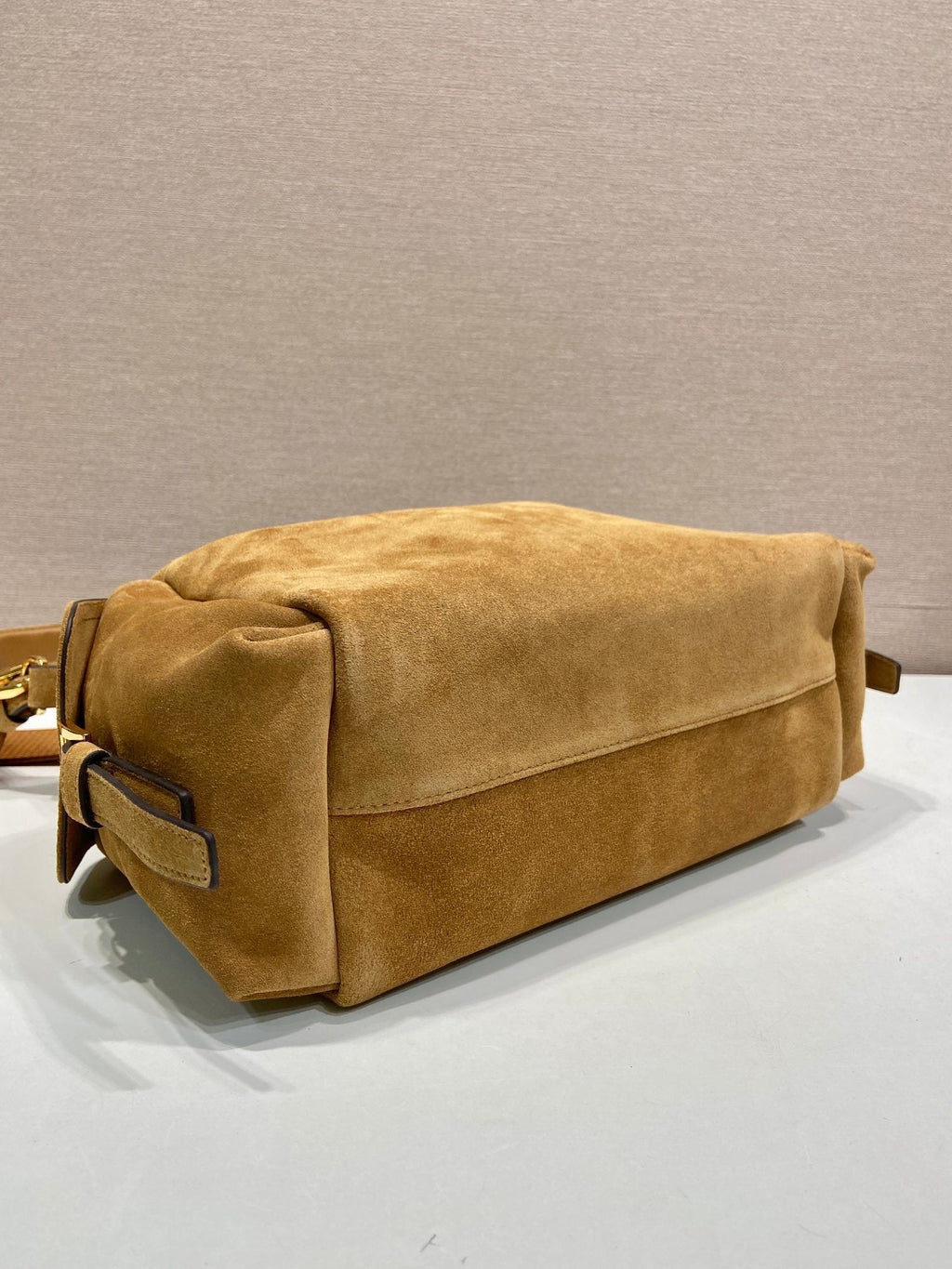 Prada Explore large suede bag