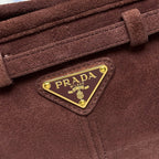 Prada Bonnie small suede shoulder bag