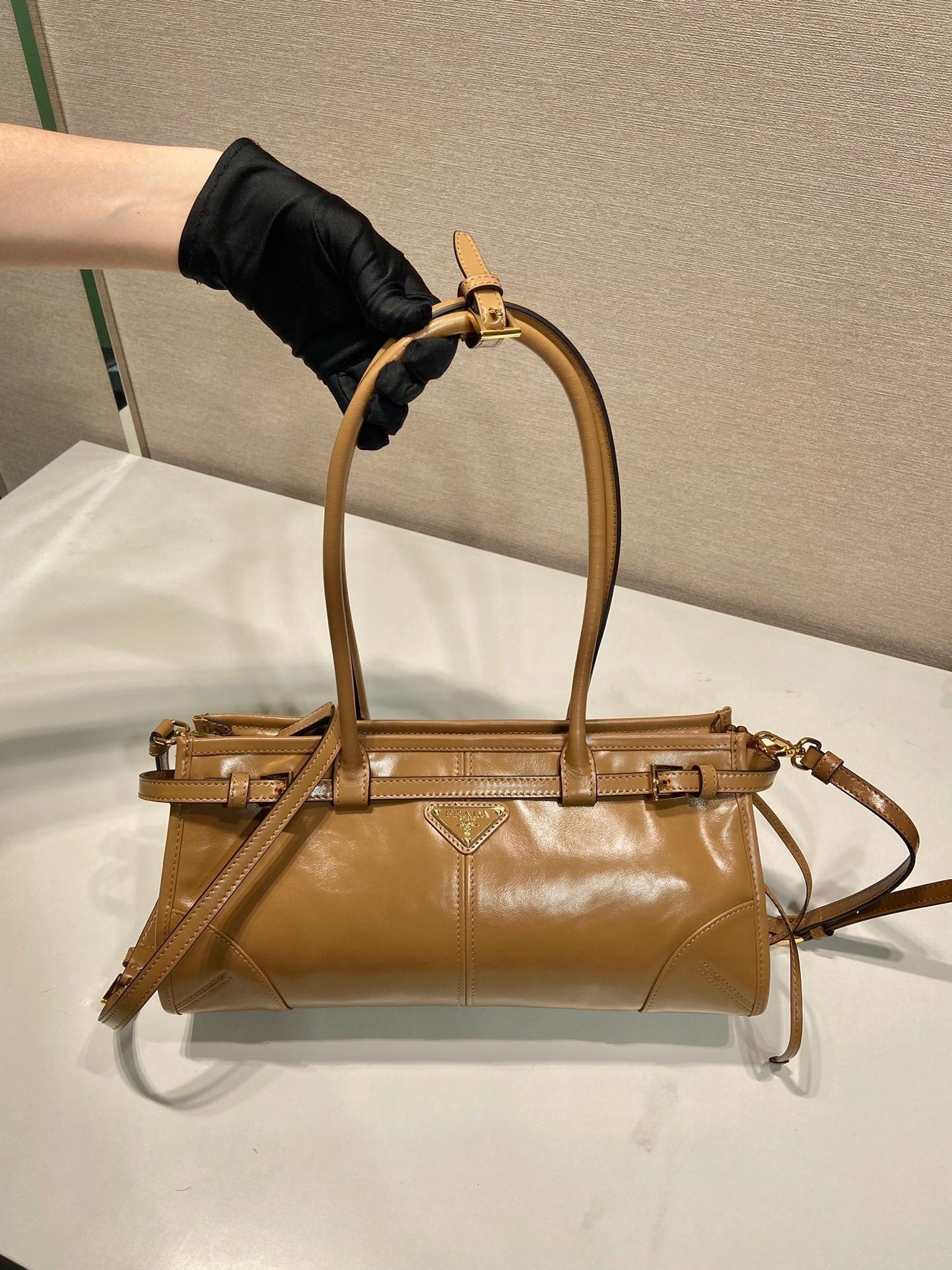 Prada Bonnie medium leather handbag