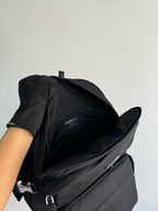 Re-Nylon and Saffiano leather backpack