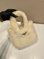 Prada shearling mini handbag