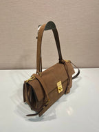 Prada Soft Sound medium suede shoulder bag
