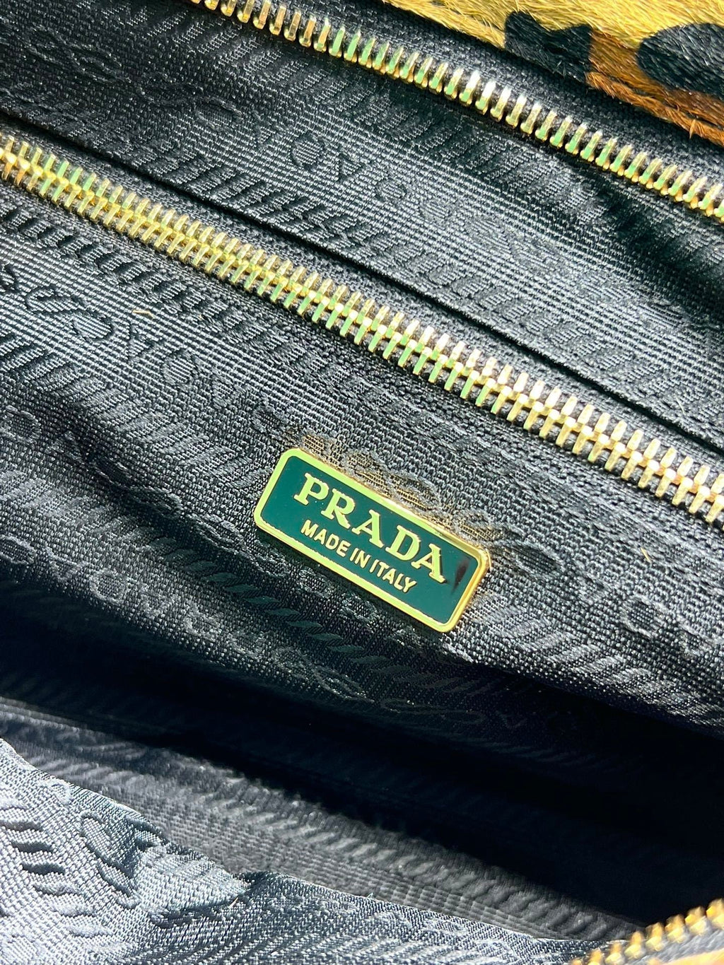 Prada Bonnie medium printed leather handbag