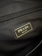 Re-Nylon and Saffiano leather backpack