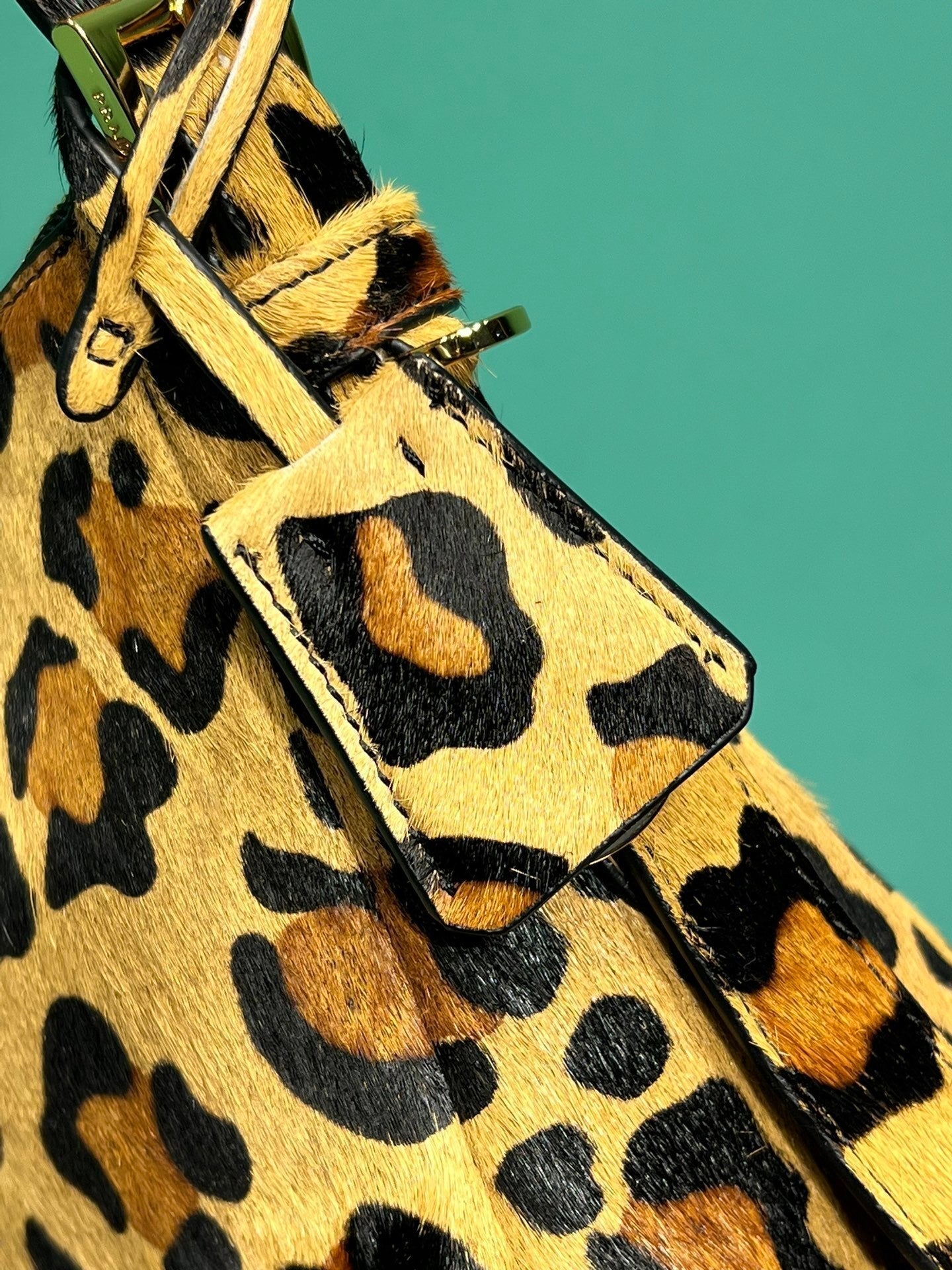 Prada Aimee medium printed leather shoulder bag