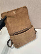 Prada suede shoulder bag