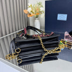 Prada Soft Sound small leather shoulder bag with charms