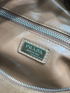 Prada suede shoulder bag