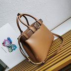 Prada Buckle small leather handbag with belt
