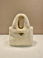 Prada shearling mini handbag