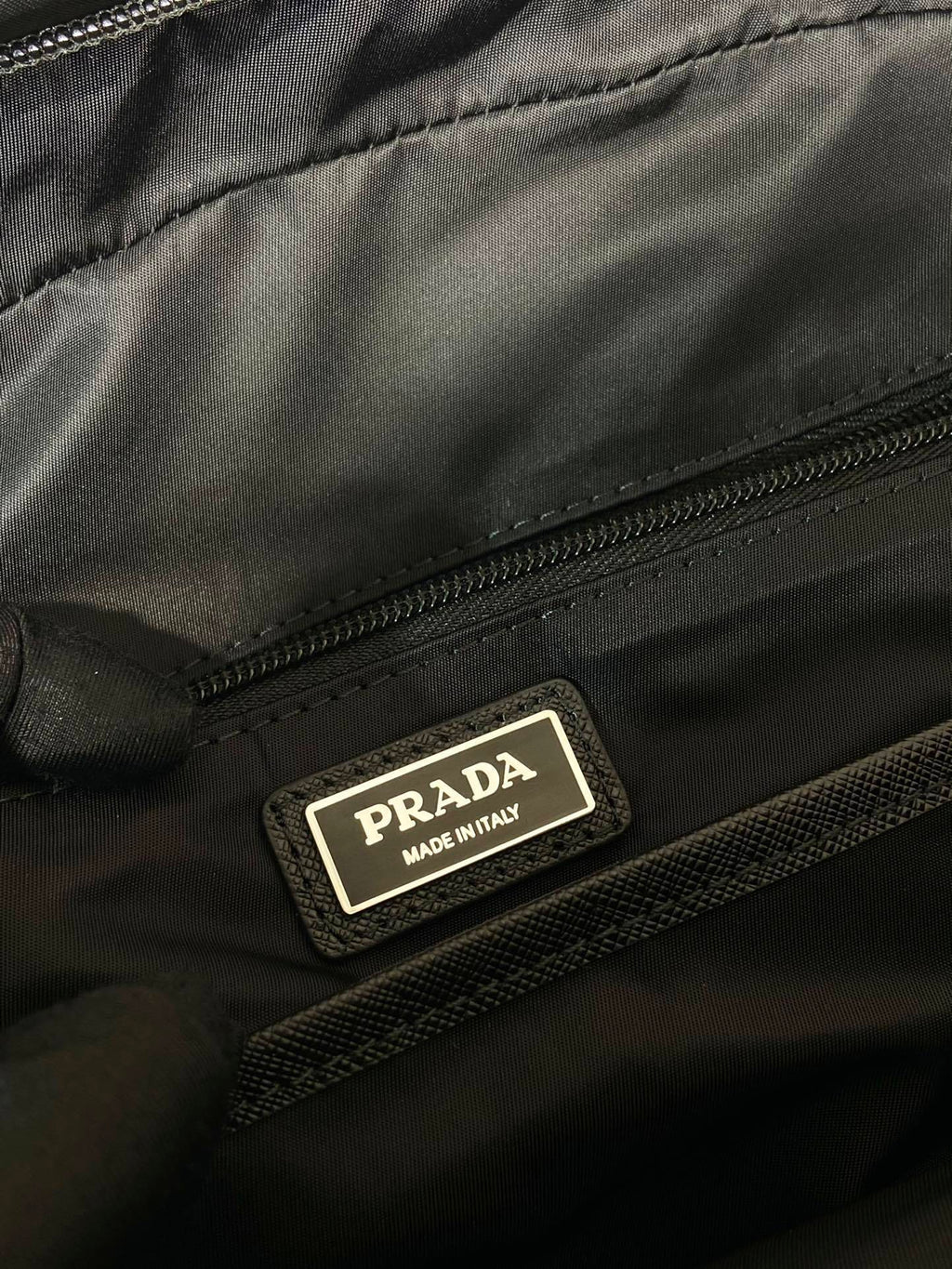 Prada Re-Nylon and Saffiano leather backpack