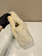 Prada shearling mini handbag