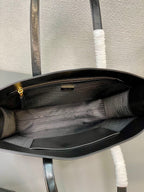 Prada large leather tote bag