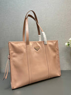 Prada large leather tote bag