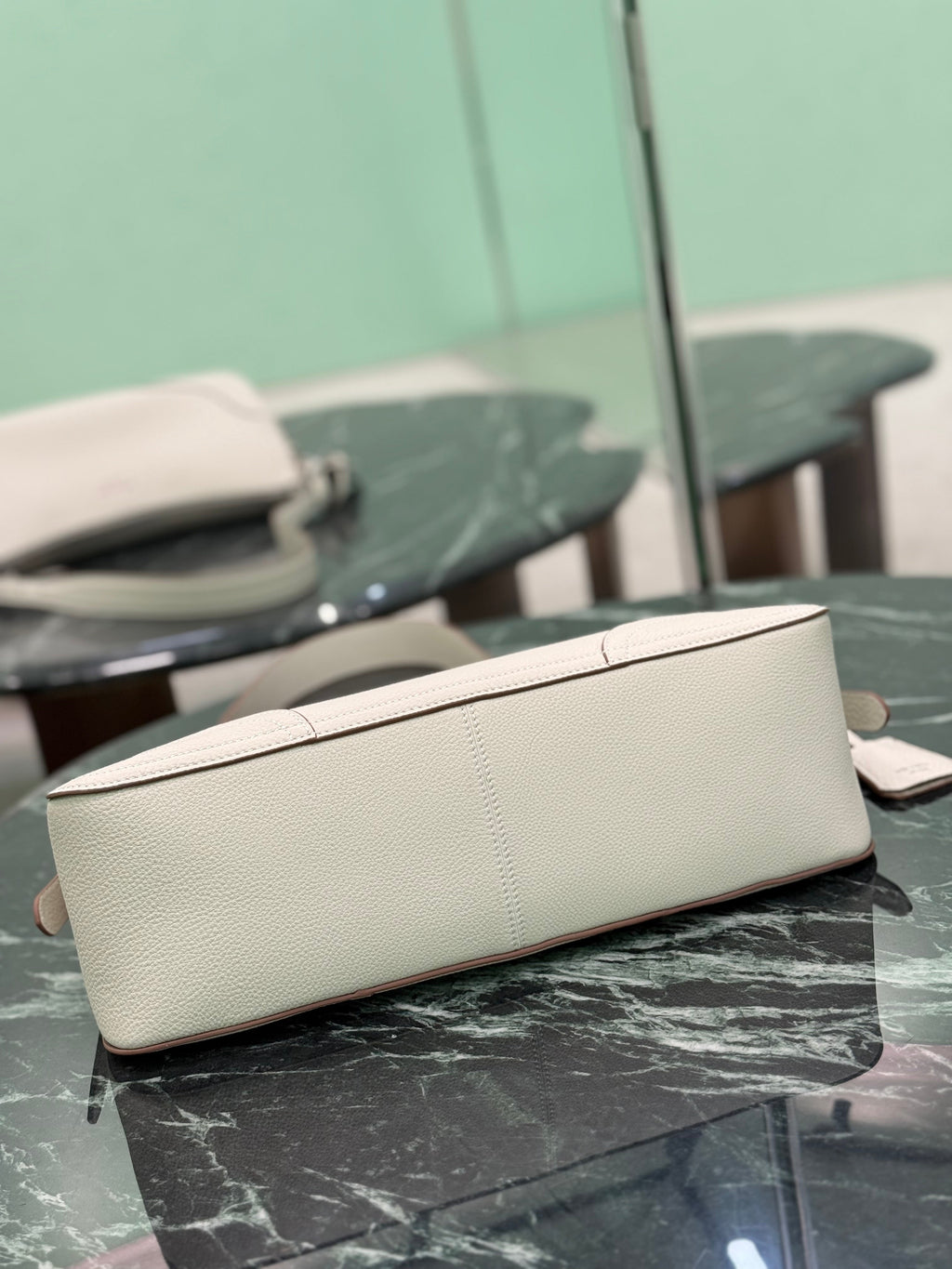 Prada Aimee large leather shoulder bag