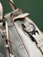 Prada large leather tote bag