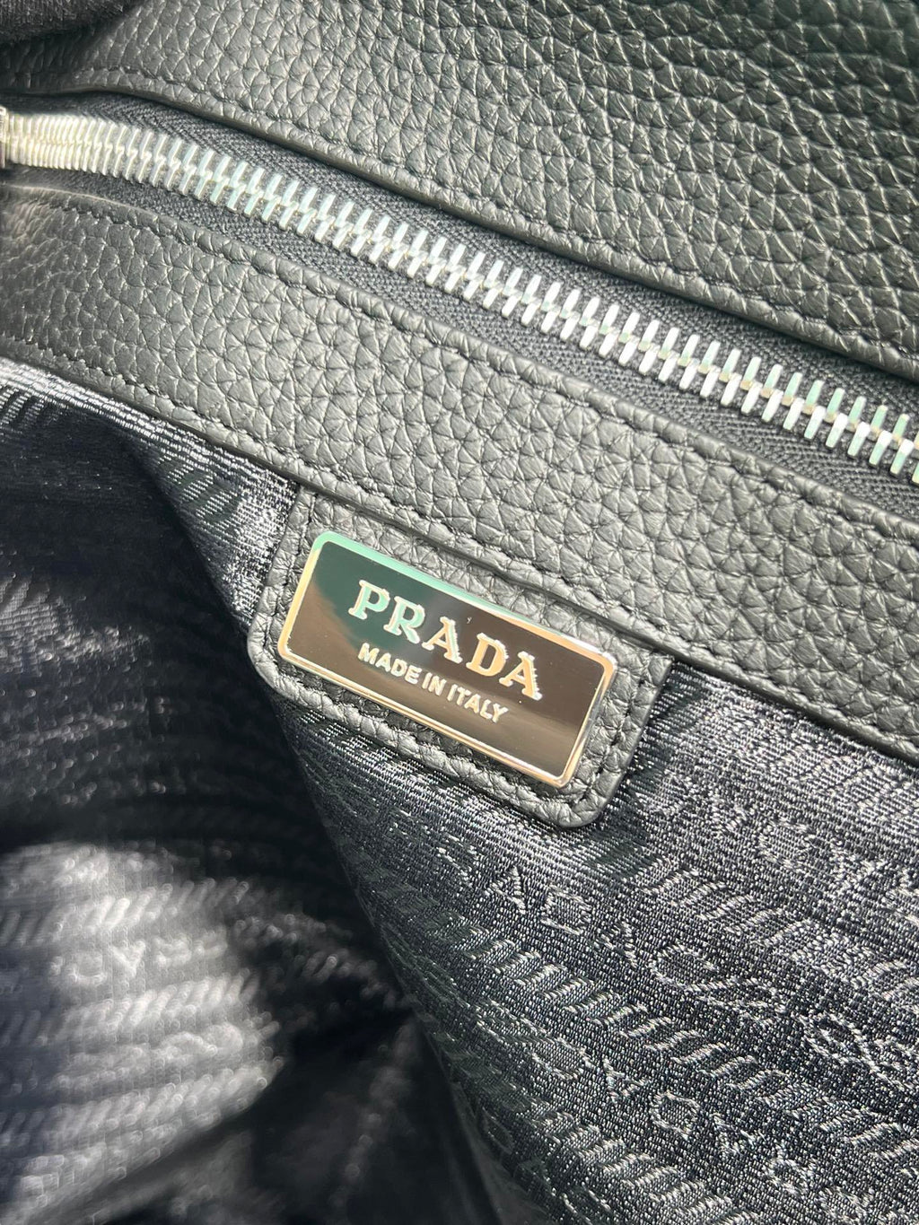 Prada leather tote bag