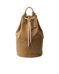 Prada canvas drawstring duffle bag