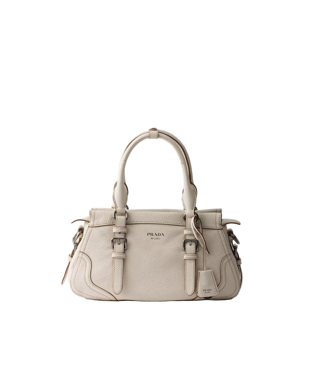 Prada large leather tote bag