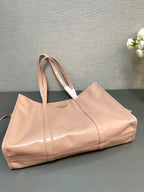 Prada large leather tote bag