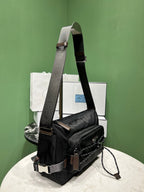 Prada Speedrock Re-Nylon and leather shoulder bag
