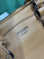 Prada large leather tote bag
