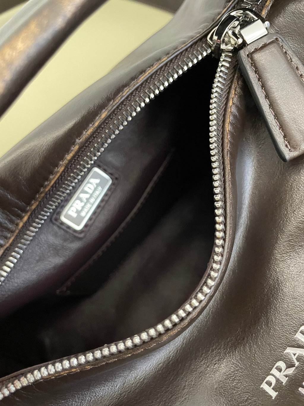 Prada nappa leather shoulder bag