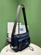 Prada Speedrock Re-Nylon and leather shoulder bag