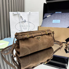 Prada Bonnie small suede shoulder bag