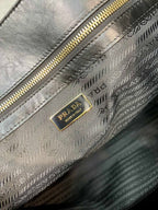 Prada large leather tote bag