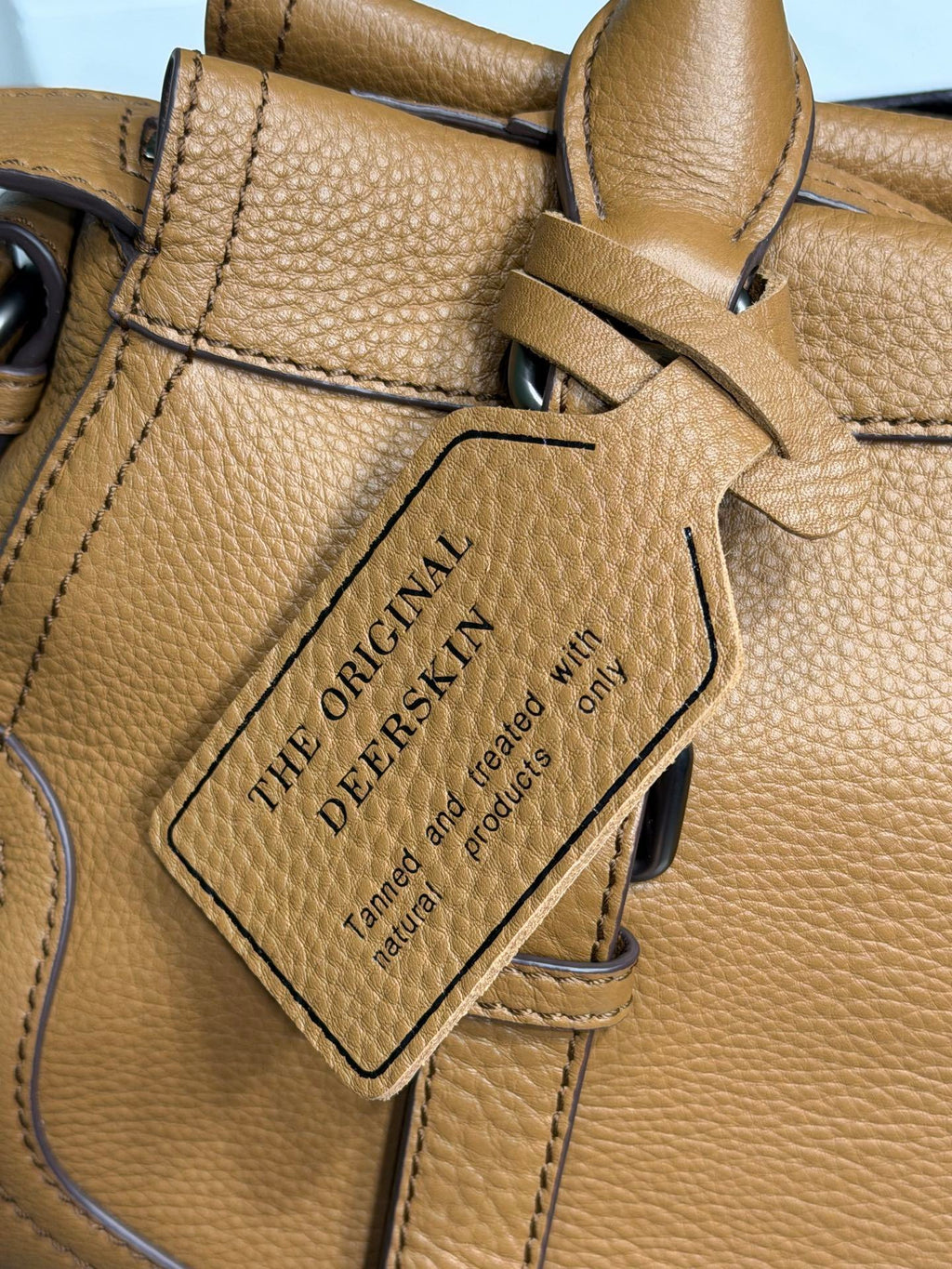 Prada large leather tote bag