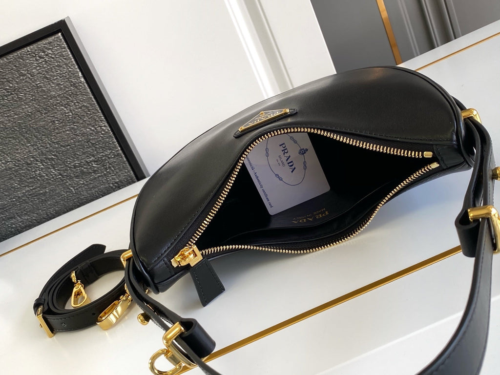 Prada Arqué small leather shoulder bag